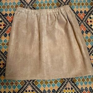 Finity Naturals genuine suede leather skirt